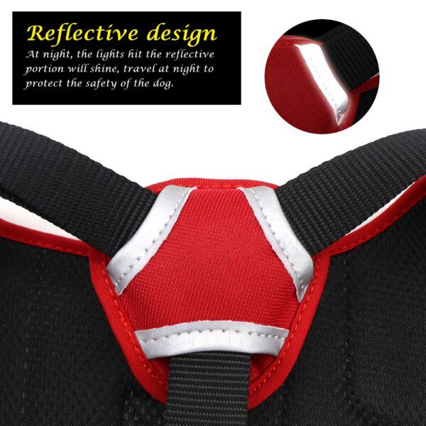 Harnais Chien Réfléchissant en Maille Nylon – Contrôle Sans Traction