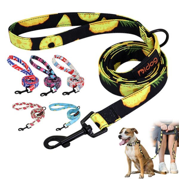 Laisse fleurie en nylon 150 cm – Légèreté stylée & marche