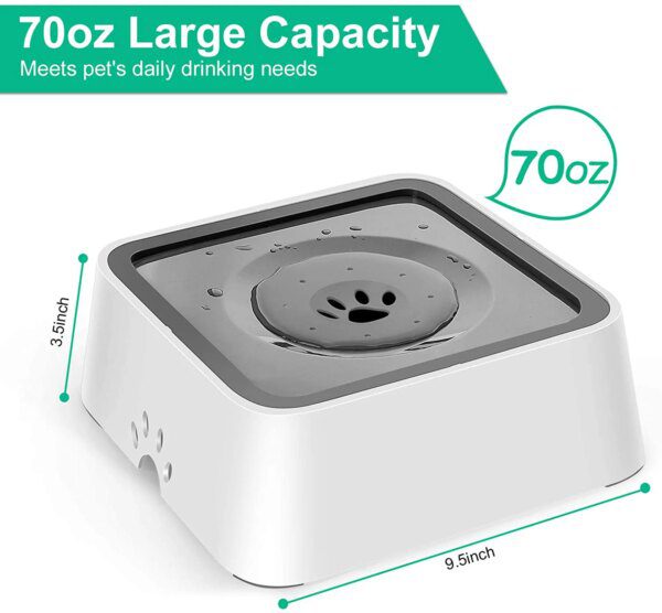 Bol à boire en plastique ABS pour chiens et chats, 2l