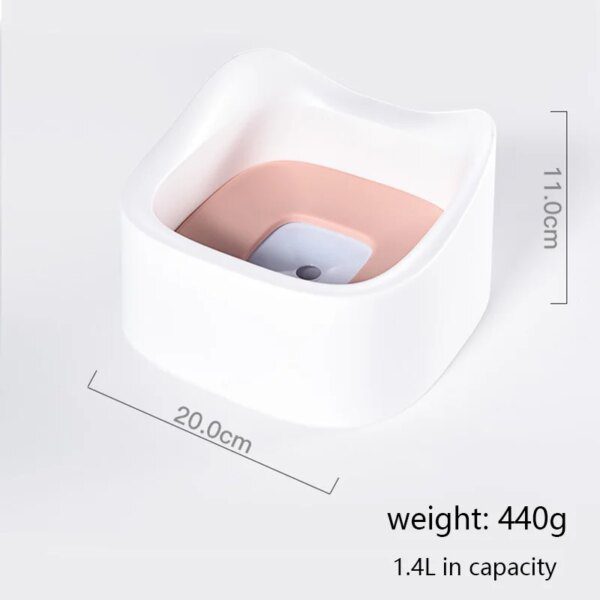 Bol à boire flottant en PP + silice pour chiens et chats