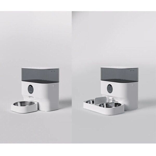 76269-8c95f3.jpg Surrunme 5L Double 2 Bol 1 Disque WiFi À Distance Contrôle Mangeoire Automatique