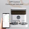 76269-f20016.jpg Surrunme 5L Double 2 Bol 1 Disque WiFi À Distance Contrôle Mangeoire Automatique