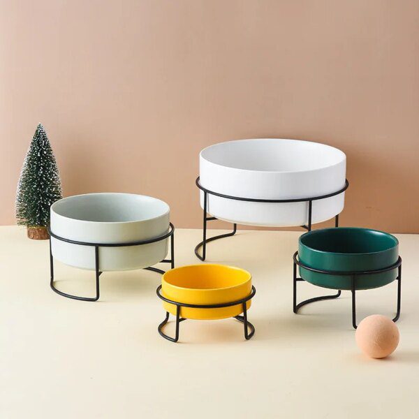 Gamelle Chien & Chat Bol à Eau Surélevé en Céramique