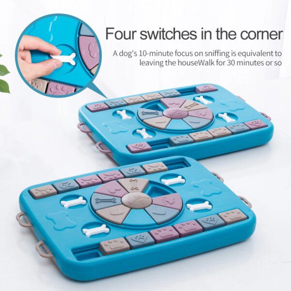 Gamelle Chien & Chat Mange-Lent Interactive – Jouet d’Intelligence