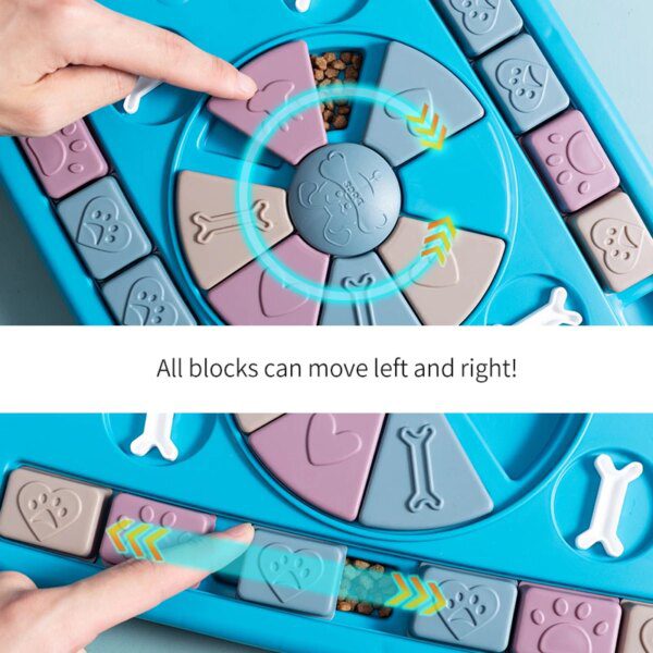 Gamelle Chien & Chat Mange-Lent Interactive – Jouet d’Intelligence