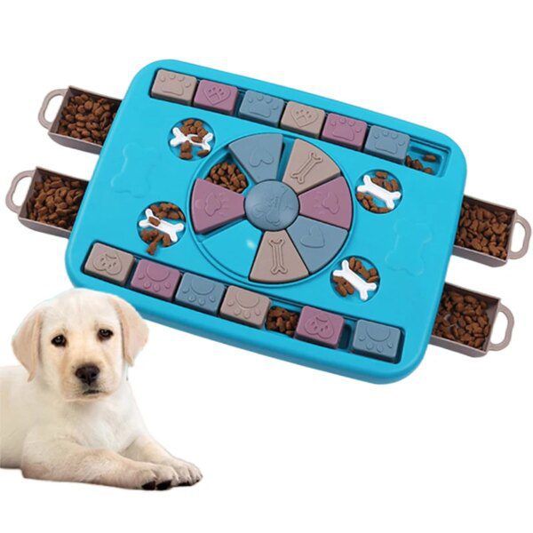 Gamelle Chien & Chat Mange-Lent Interactive – Jouet d’Intelligence