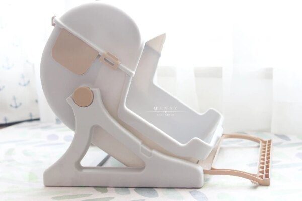 Bac à Litière Semi-Fermé en Résine pour Chat – Grande Taille