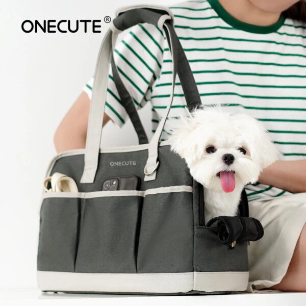 Onecute – sac à bandoulière en toile confortable pour chien et chat