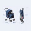 Poussette Pliable & Détachable pour Chien et Chat – Mobilité Douce