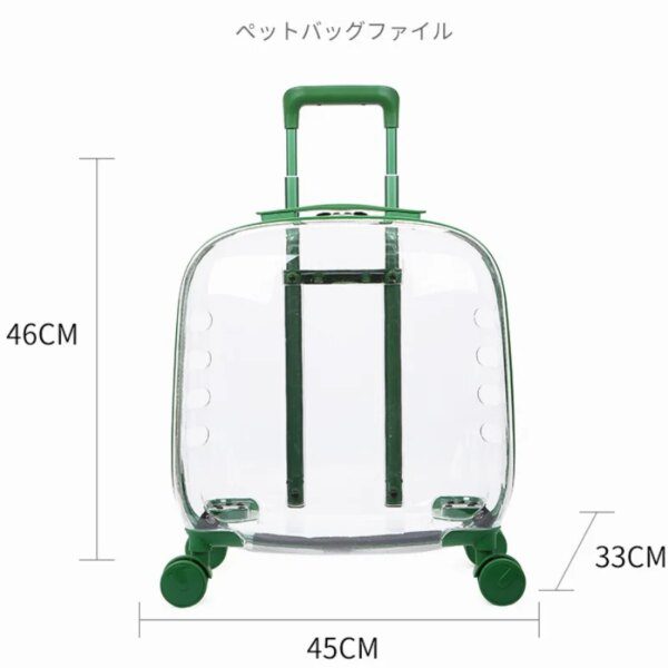 Sac à dos de voyage pour chien et chat, bagage à roulettes, valise à main