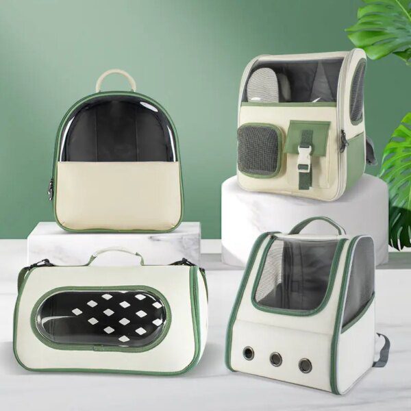Sac à dos de transport transparent pour chat & petit chien