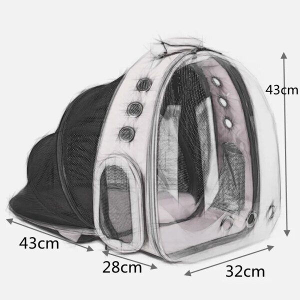 77717-bf9338.jpg Sac à dos chien / chat extensible – Capsule spatiale transparente