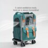 Sac à dos chat 3-en-1 avec poignée télescopique – Transport polyvalent