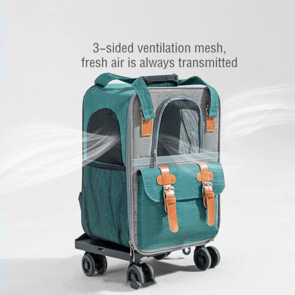 Sac à dos chat 3-en-1 avec poignée télescopique – Transport polyvalent