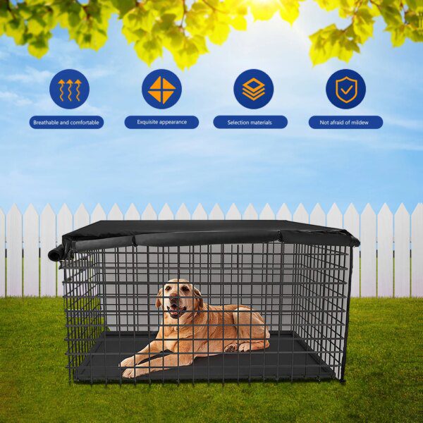 78111-197014.jpg Couverture de Cage & Niche Imperméable pour Chien – Protection Totale