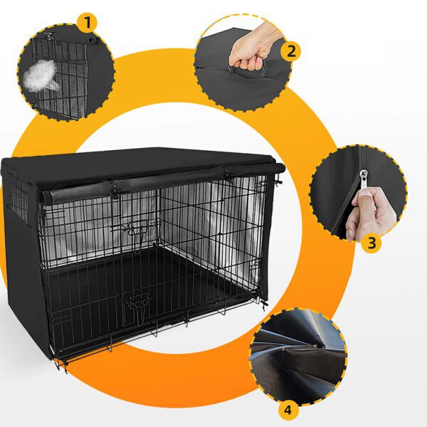 78111-20e976.jpg Couverture de Cage & Niche Imperméable pour Chien – Protection Totale