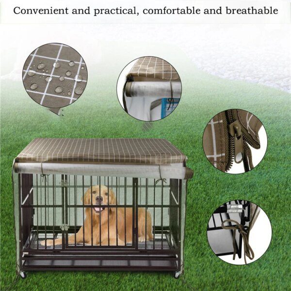 Couverture de cage transparente pour chien – Moustiquaire, pare-brise