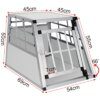 Cage de transport sécurisée en aluminium pour chien & animal
