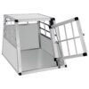 Cage de transport sécurisée en aluminium pour chien & animal