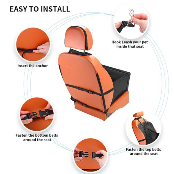Housse de siège de voiture pour chien, 2 en 1, protection de voiture