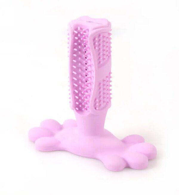 Brosse à dents pour chien en caoutchouc naturel