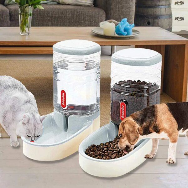 Distributeur automatique eau & croquettes 3,8 L pour chien et chat
