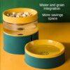 Fontaine à eau automatique & double bol d’alimentation