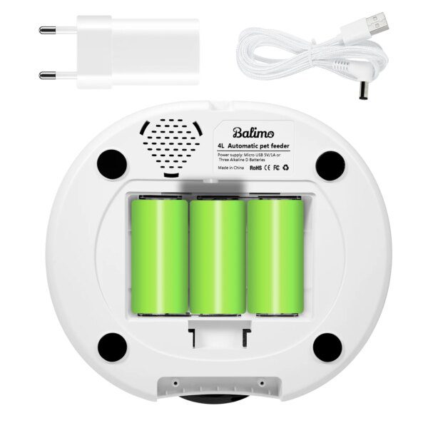 Distributeur automatique de croquettes Balimo 4 L – 4 repas/jour