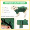 peignoir chien de bain pour chien, serviette pour animal de compagnie