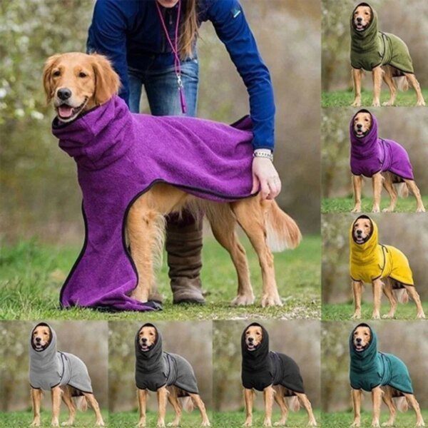 peignoir chien de bain pour chien, serviette pour animal de compagnie