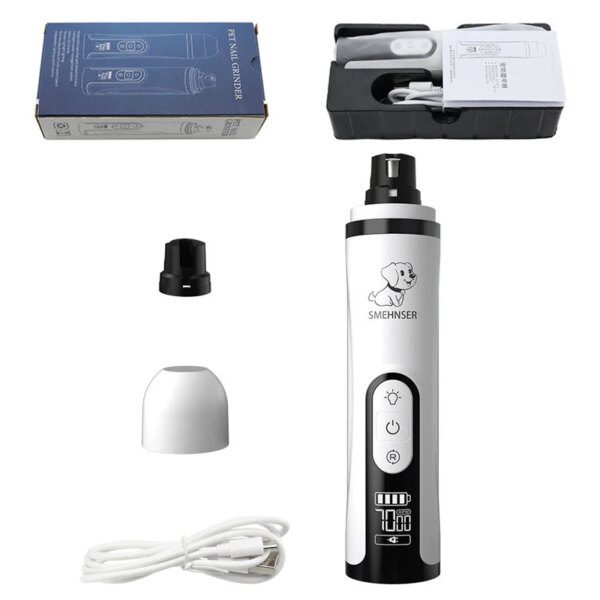 coupe ongle chien électrique pour animaux de compagnie, tondeuse à ongles pour chiens et chats