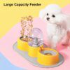 Gamelle Chien & Chat Automatique Double Bol – Inox Grande Capacité