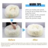 Coussin chien XXL rond apaisant en peluche – Le lit cocon qui calme
