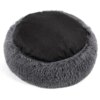 Coussin chien XXL rond apaisant en peluche – Le lit cocon qui calme