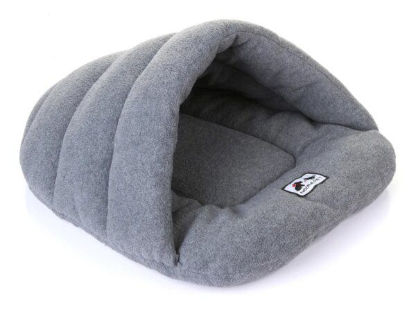 Lit polaire grotte & sac de couchage pour chien et chat