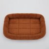 Panier chien d'animaux de compagnie, en peluche douce, niche carrée, pour chats