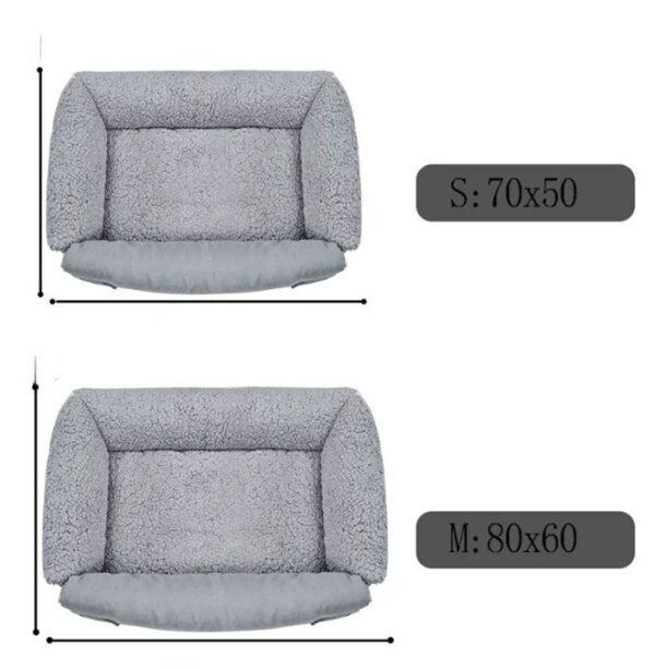 Panier Chien Canapé en Peluche Amovible – Confort Hiver