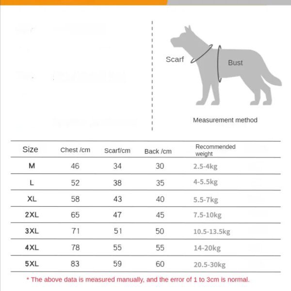 Manteau d’hiver coupe-vent chaud pour chien – Petits & moyens gabarits