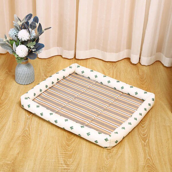 Panier pour chien de Lit d'été pour animaux de compagnie, coussin de refroidissement