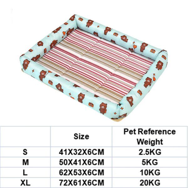 Panier pour chien de Lit d'été pour animaux de compagnie, coussin de refroidissement