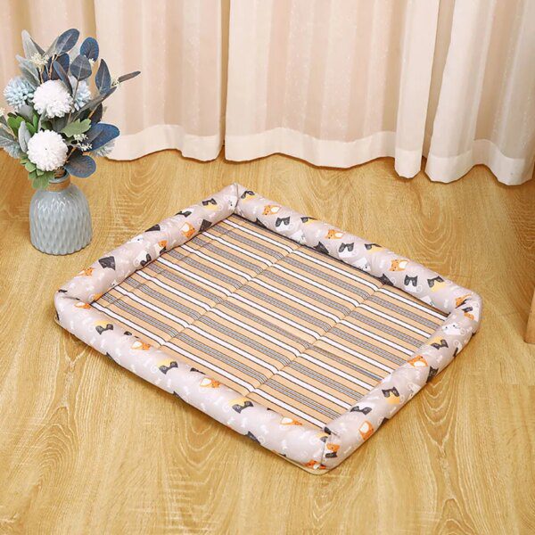 Panier pour chien de Lit d'été pour animaux de compagnie, coussin de refroidissement