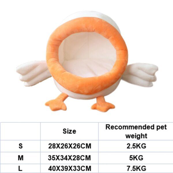 Lit fermé chaud pour chien & chat – Grotte cocoon sécurisante