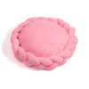Coussin rond doux aux couleurs acidulées – Lit chaud détachable