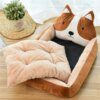 Panier chien Canapé lavable pour animaux de compagnie, mignon