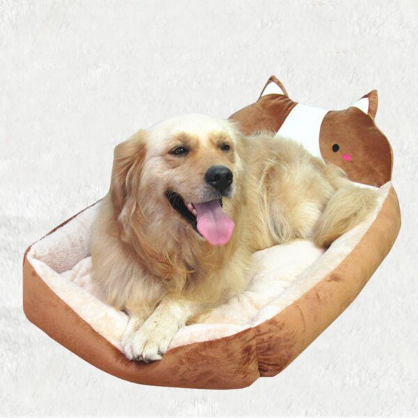 Panier chien Canapé lavable pour animaux de compagnie, mignon