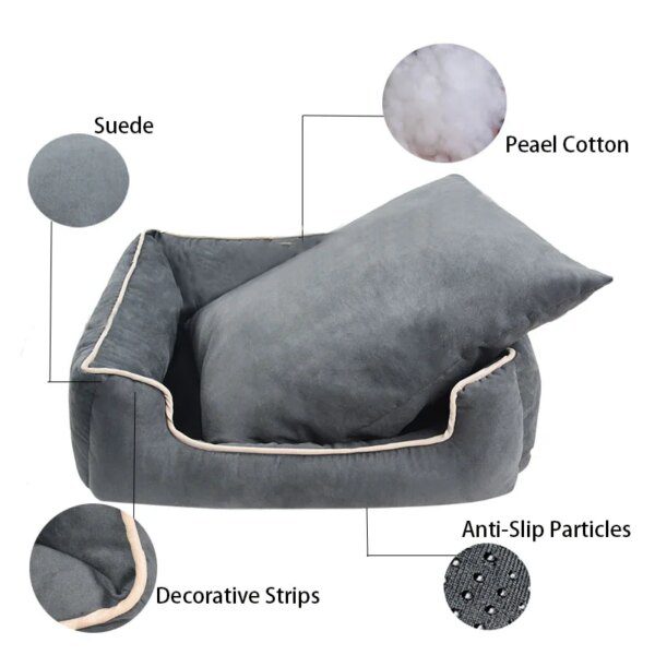 Panier Chien Épais & Apaisant – Grand Lit Antidérapant
