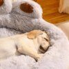 82054-3561ec.jpg Panier-lit rond en peluche pour chien et chat – Patte d’ours XXL