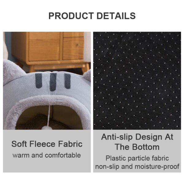 Panier cocoon hiver pour chat & petit chien – Grotte de sommeil profond