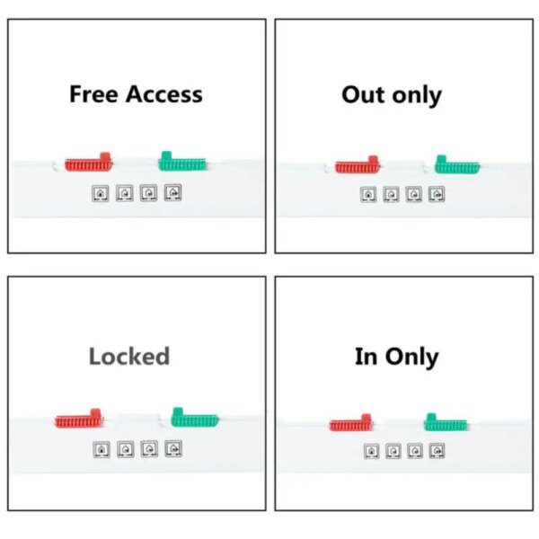 Chatière Chat Sécurité – Serrure Intelligente à 4 Voies