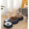 Gamelle Chat & Chien Double Bol avec Distributeur d’Eau Automatique